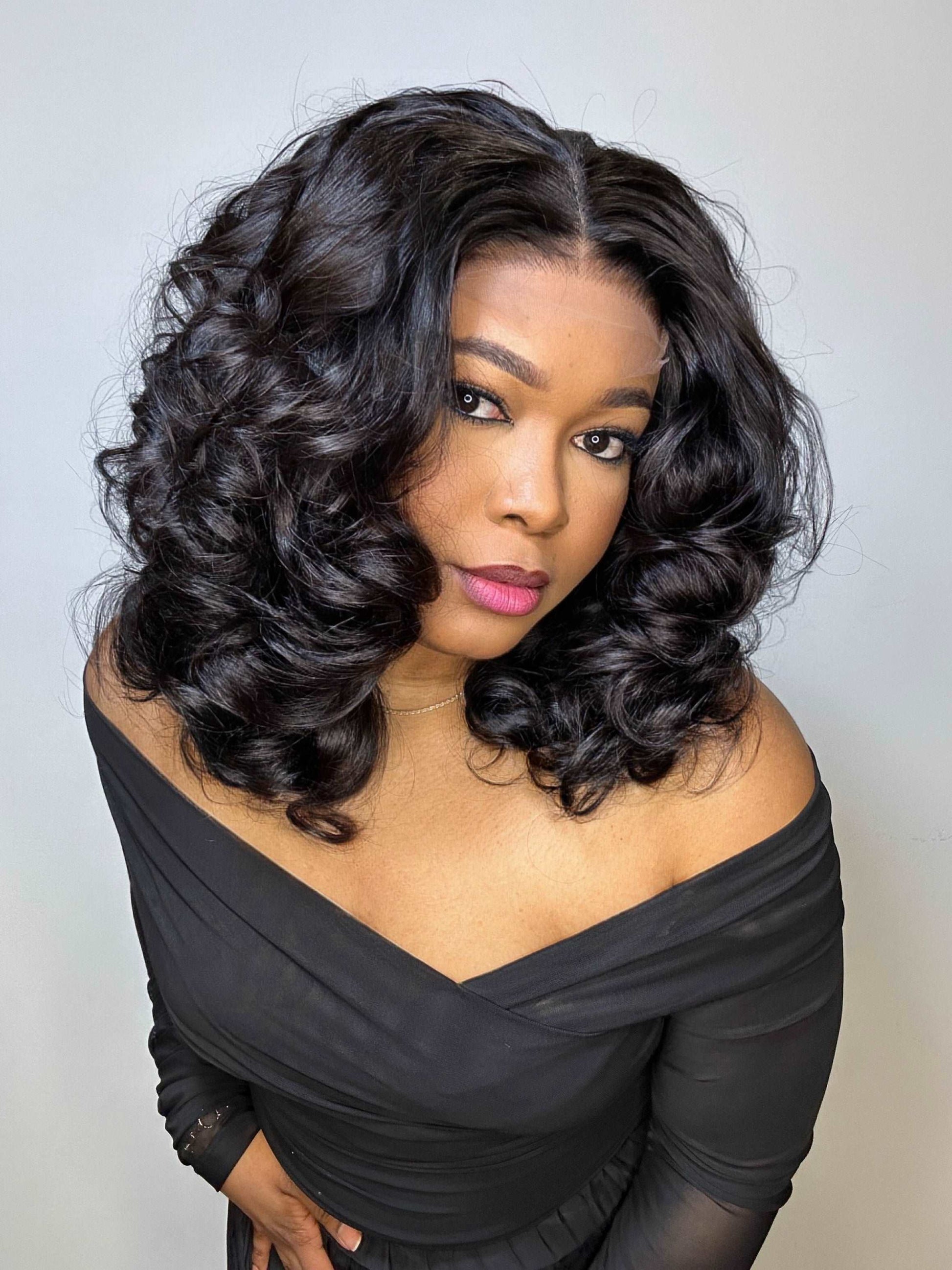 FAB BOUNCY WAVE HD LACE LUXURY WIG