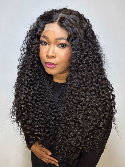 INDONESIAN RAW CURLY LACE FRONTAL LUXURY WIG