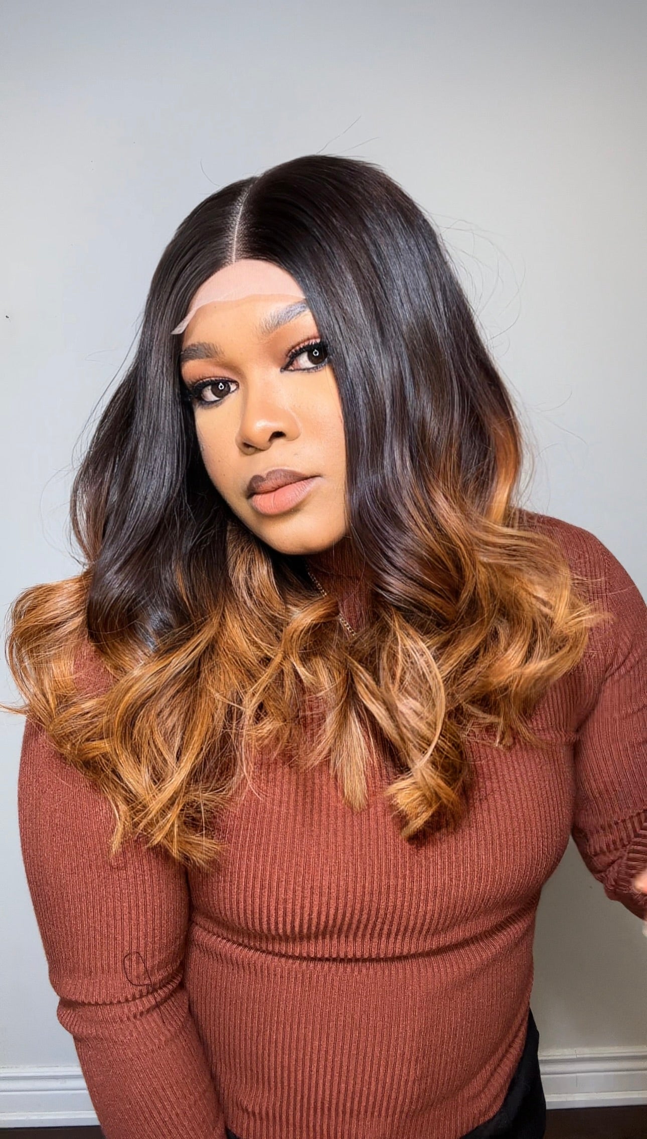 RAW SE LACE CLOSURE LONG BOB WIG (OMBRÉ)