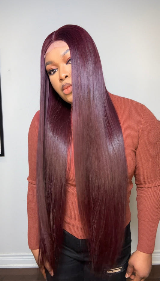 RAW STRAIGHT LUXURY WIG (WINE)