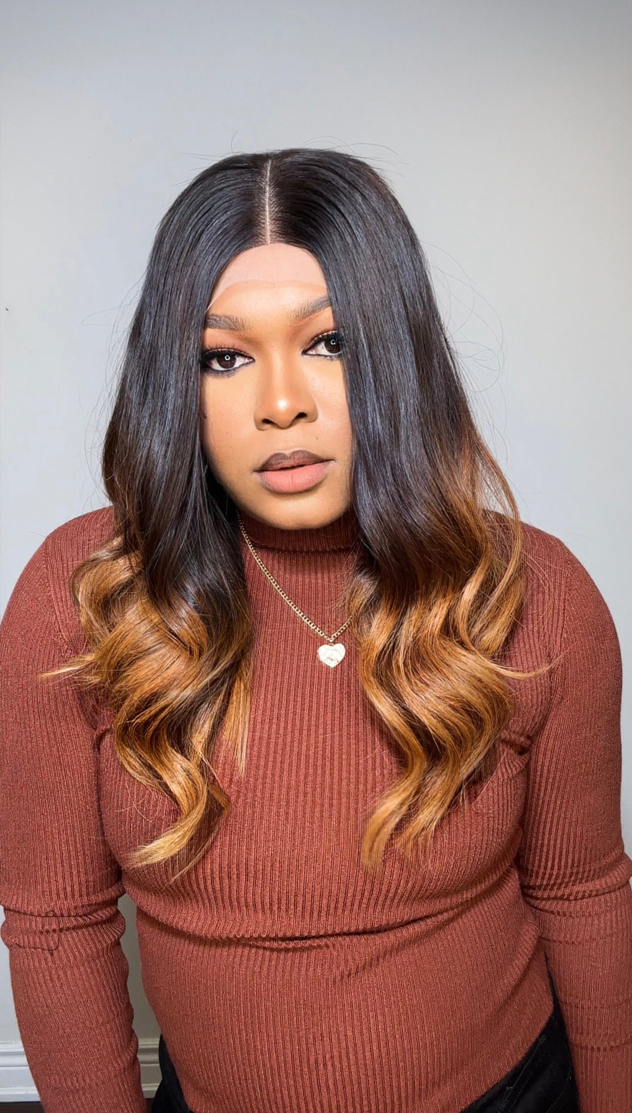 RAW SE LACE CLOSURE LONG BOB WIG (OMBRÉ)