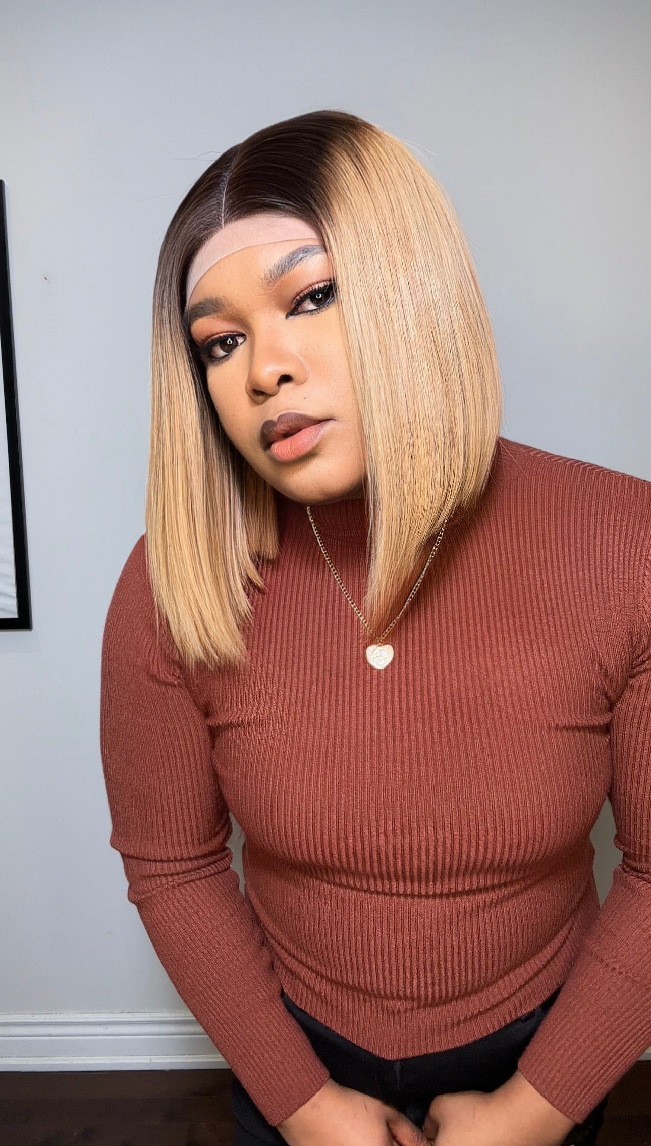 RAW SE LACE CLOSURE BOB WIG (OMBRÉ BLONDE)