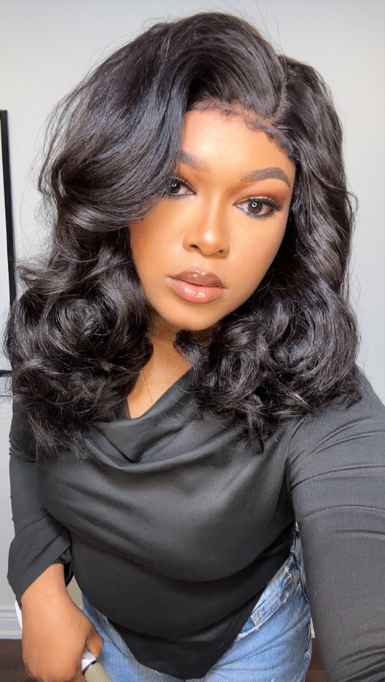 FAB KINKY STRAIGHT 4C EDGE GLUELESS HD LACE WIG