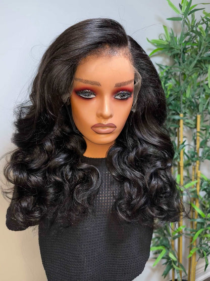 KINKY EDGES HD FRONTAL VENTILATED WAVY WIG - Fab Beauty Supplies