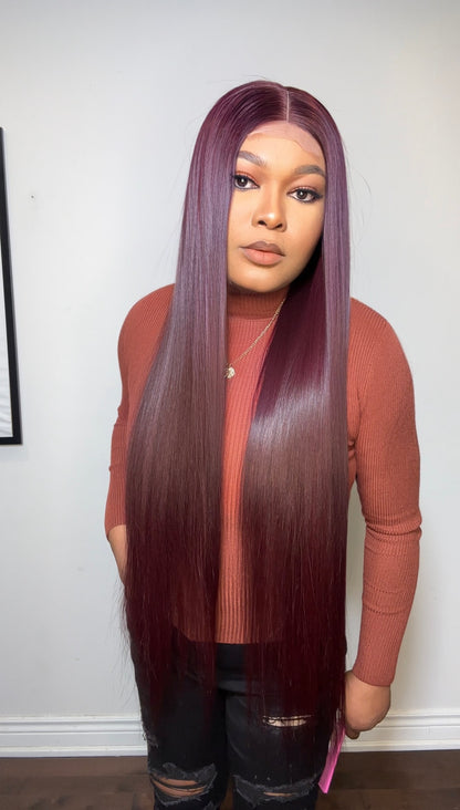 RAW STRAIGHT LUXURY WIG (WINE)