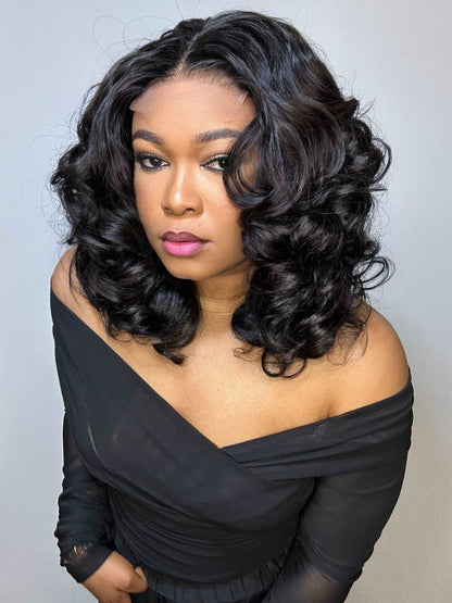 FAB BOUNCY WAVE HD LACE LUXURY WIG