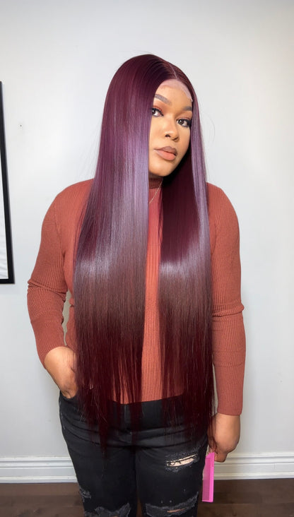 RAW STRAIGHT LUXURY WIG (WINE)