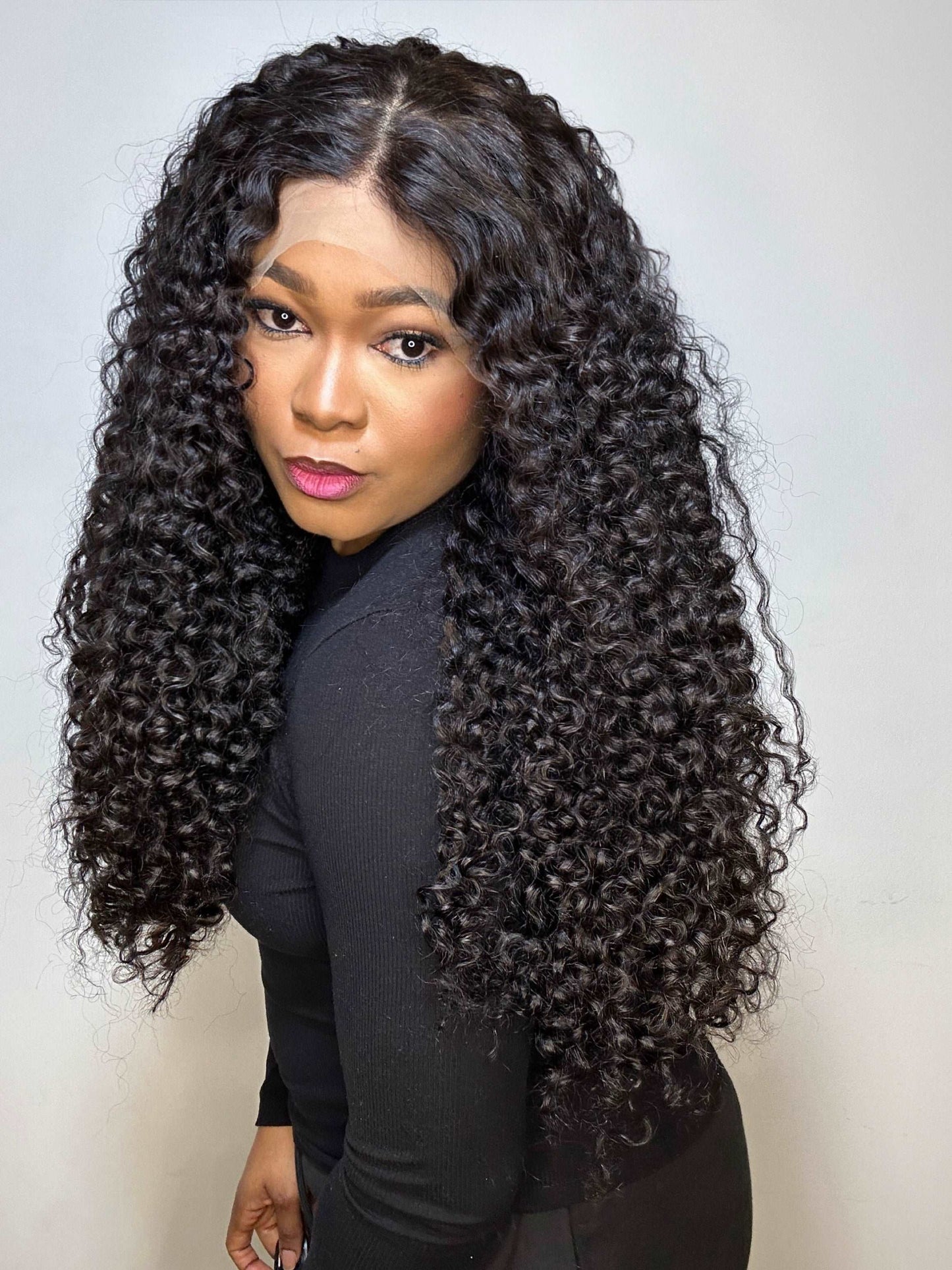 INDONESIAN RAW CURLY LACE FRONTAL LUXURY WIG