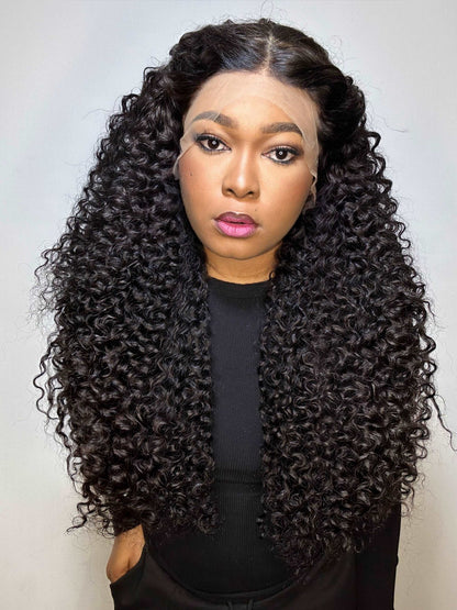 INDONESIAN RAW CURLY LACE FRONTAL LUXURY WIG