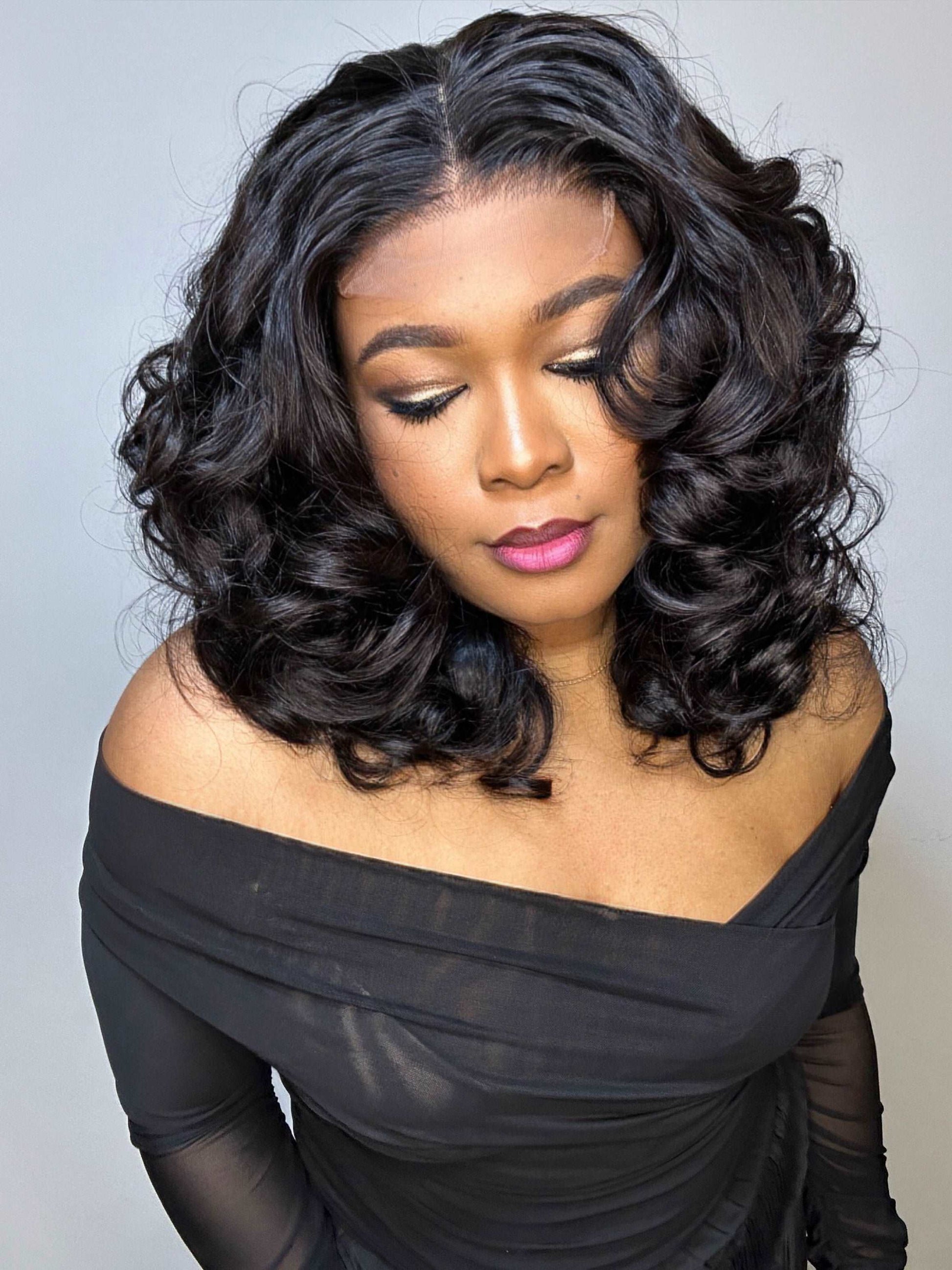 FAB BOUNCY WAVE HD LACE LUXURY WIG