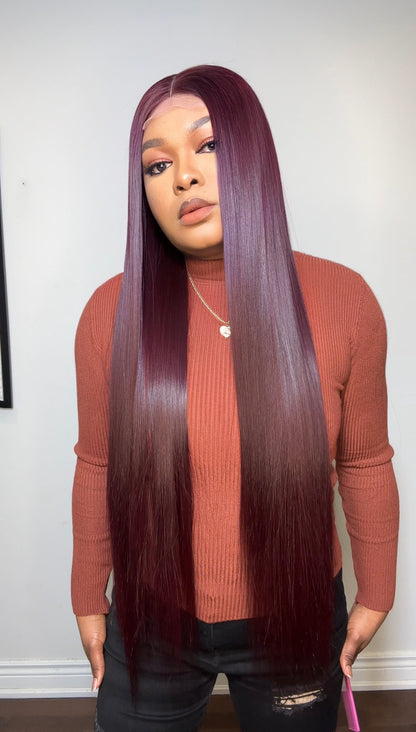 RAW STRAIGHT LUXURY WIG (WINE)