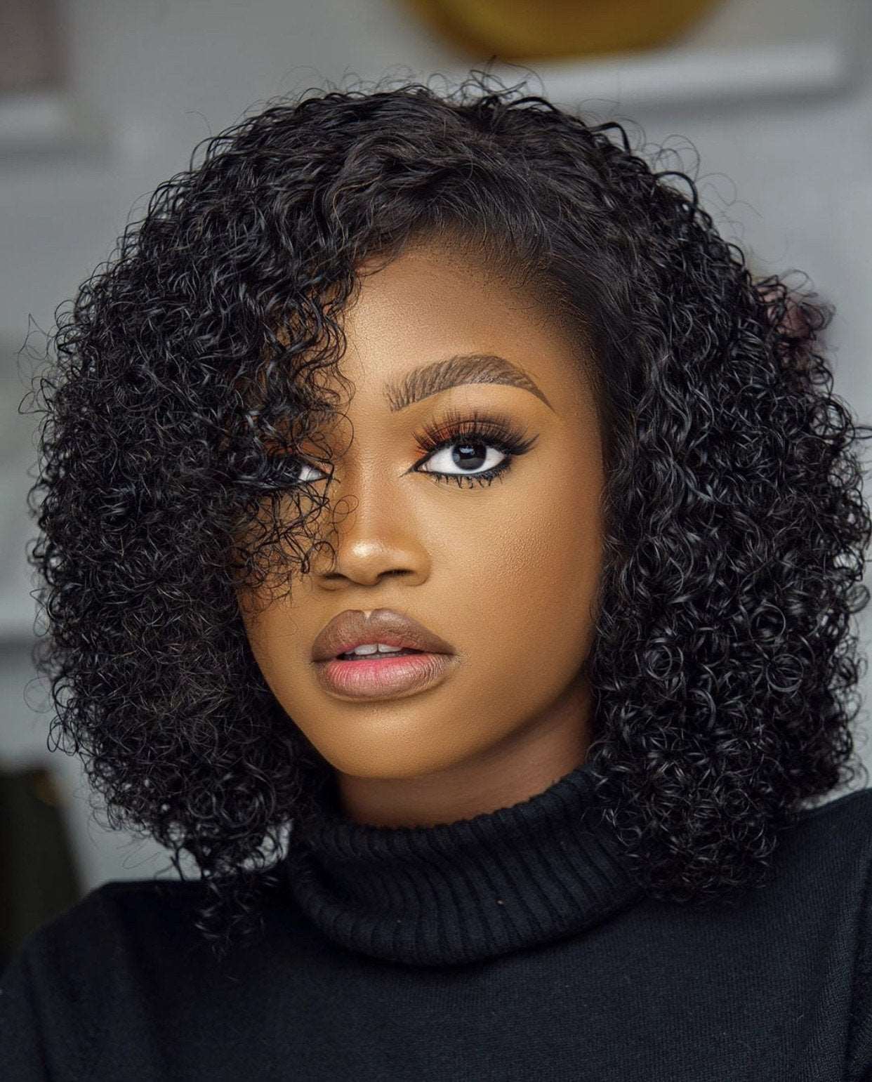 FAB DOUBLE DRAWN TIGHT CURLS LACE FRONTAL LUXURY WIG - Fab Beauty Supplies