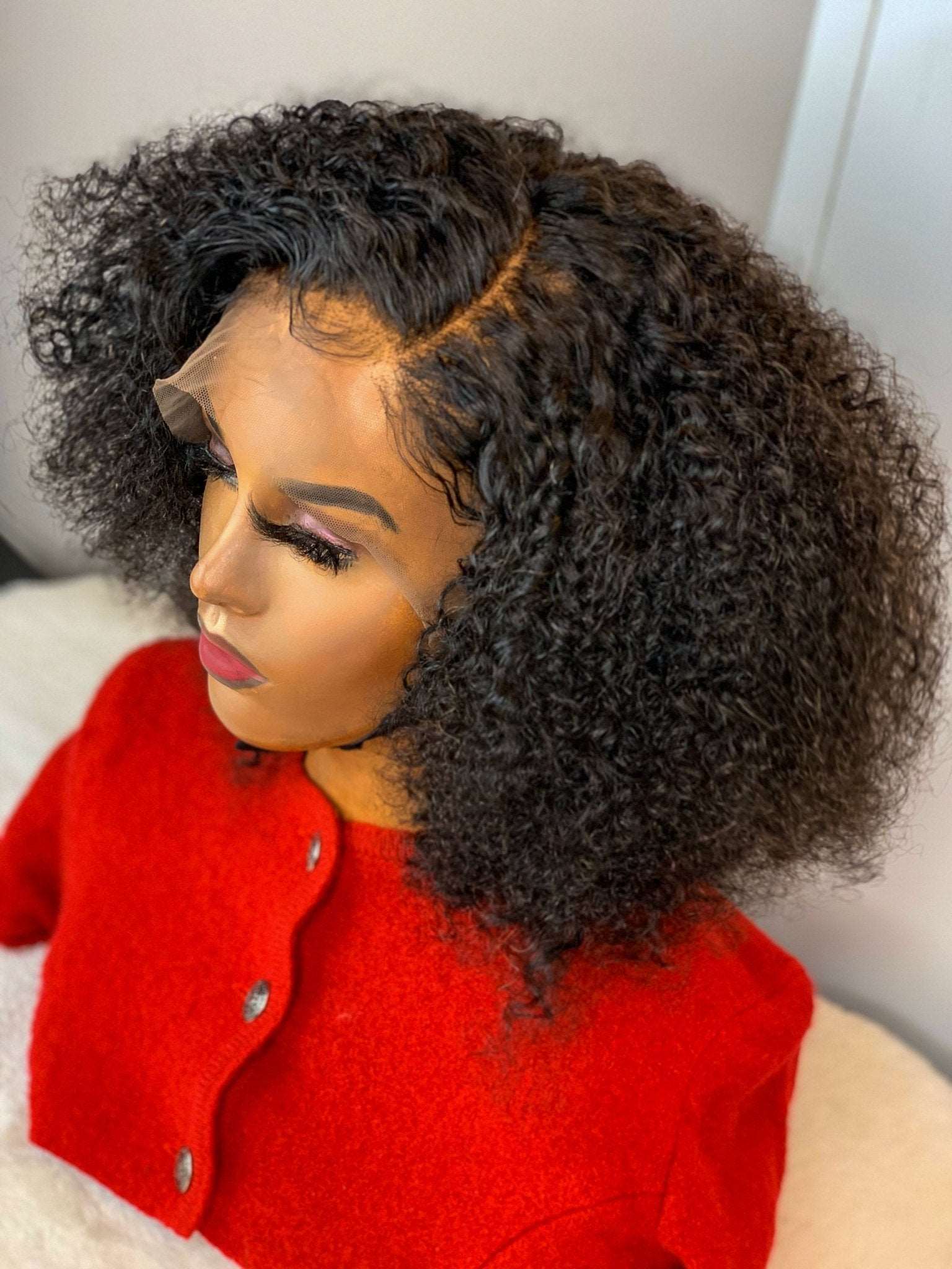 FAB DOUBLE DRAWN TIGHT CURLS LACE FRONTAL LUXURY WIG - Fab Beauty Supplies