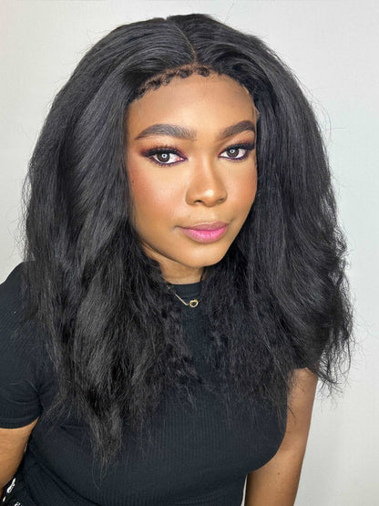 FAB KINKY STRAIGHT 4C EDGE GLUELESS HD LACE WIG