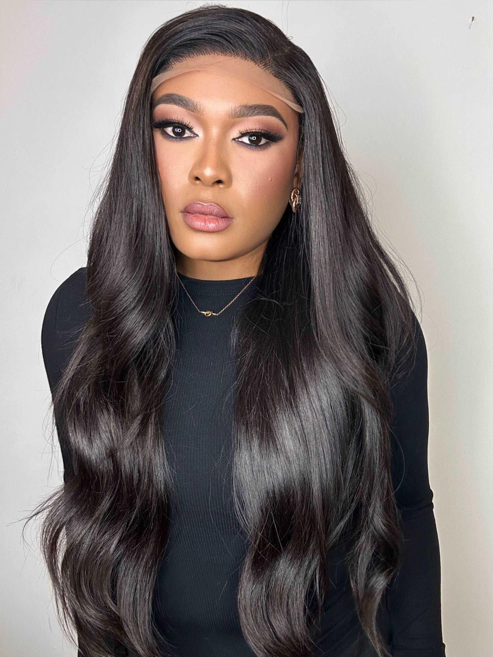 BABY THIN LAYERED NATURAL STRAIGHT LUXURY WIG