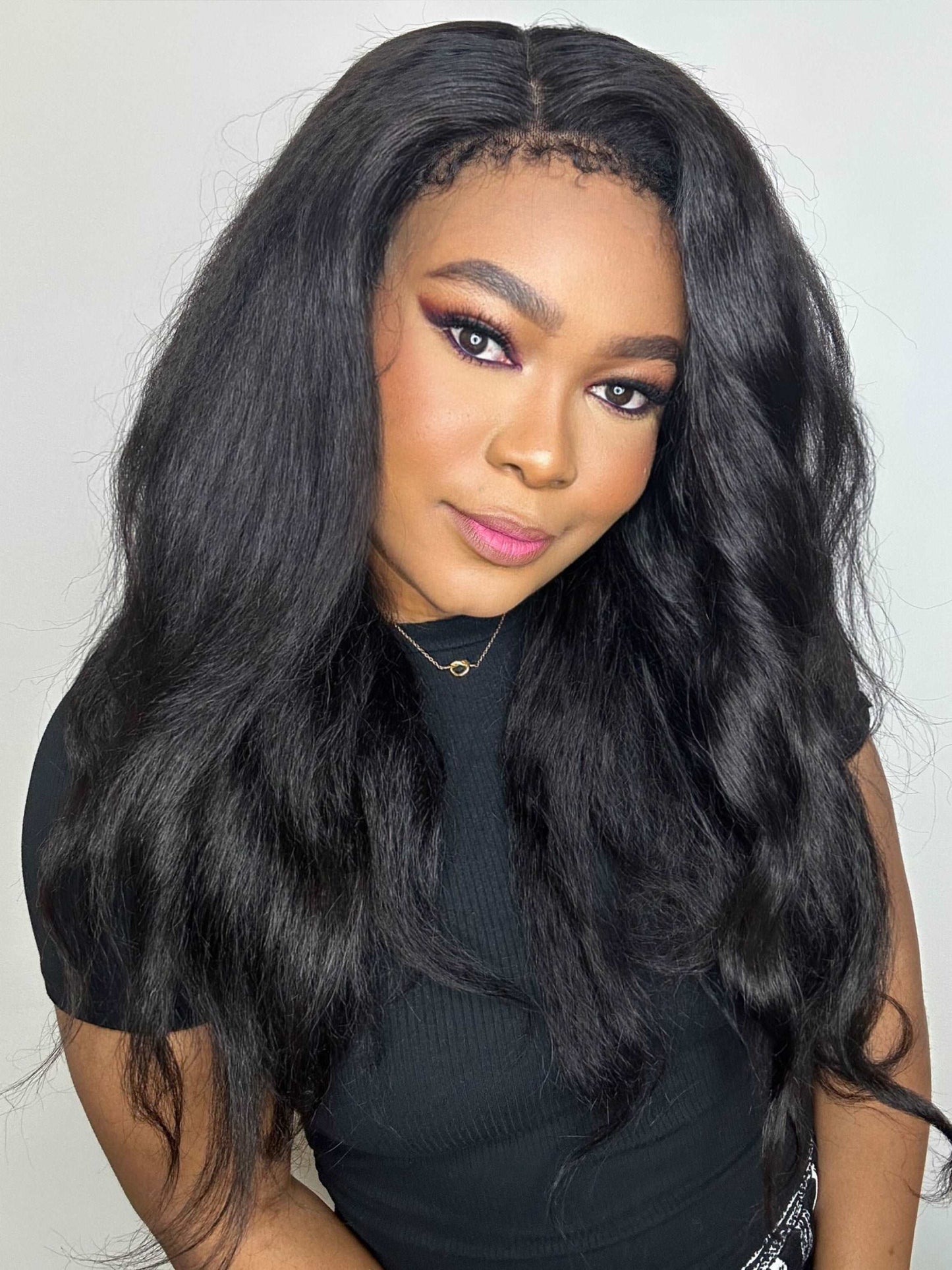 FAB KINKY STRAIGHT 4C EDGE GLUELESS HD LACE WIG