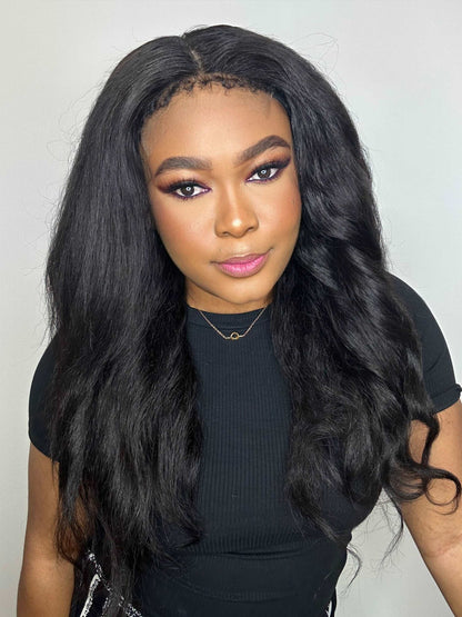 FAB KINKY STRAIGHT 4C EDGE GLUELESS HD LACE WIG