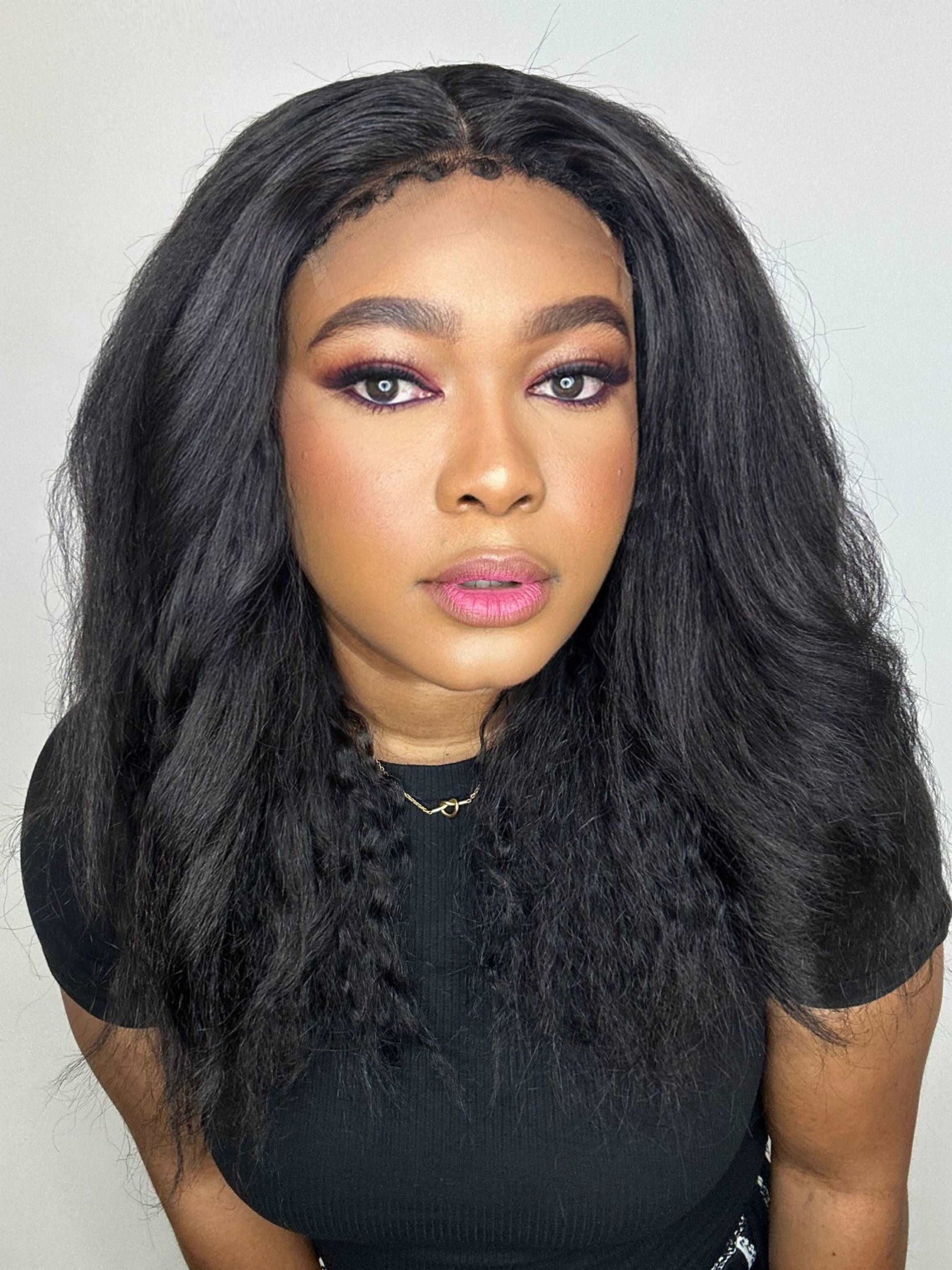 FAB KINKY STRAIGHT 4C EDGE GLUELESS HD LACE WIG