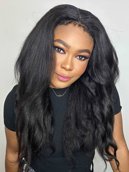 FAB KINKY STRAIGHT 4C EDGE GLUELESS HD LACE WIG