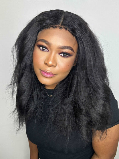 FAB KINKY STRAIGHT 4C EDGE GLUELESS HD LACE WIG