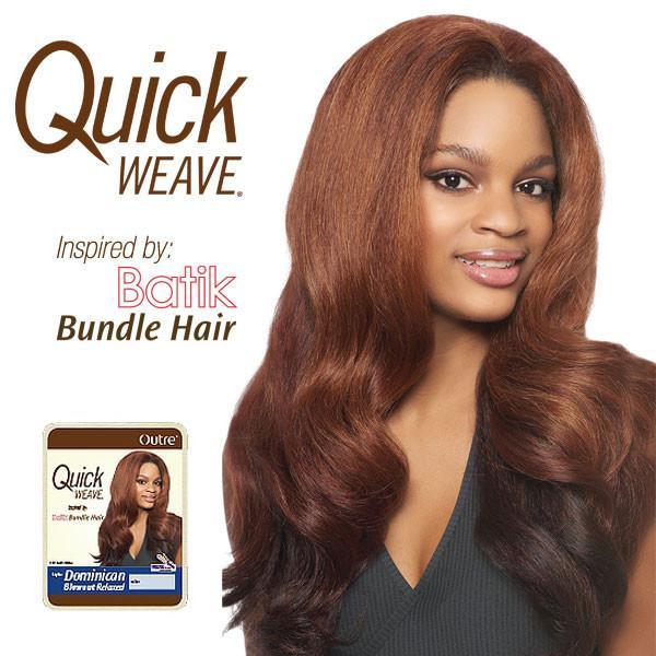 OUTRE SYNTHETIC HAIR HALF WIG QUICK WEAVE BATIK DOMINICAN BLOW OUT RELAXED