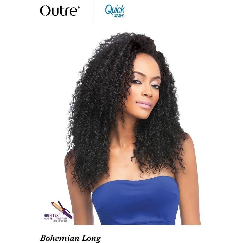 OUTRE SYNTHETIC HAIR HALF WIG QUICK WEAVE BOHEMIAN LONG